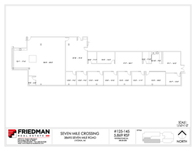 38705 7 Mile Rd, Livonia, MI à louer Plan d’étage– Image 2 sur 2