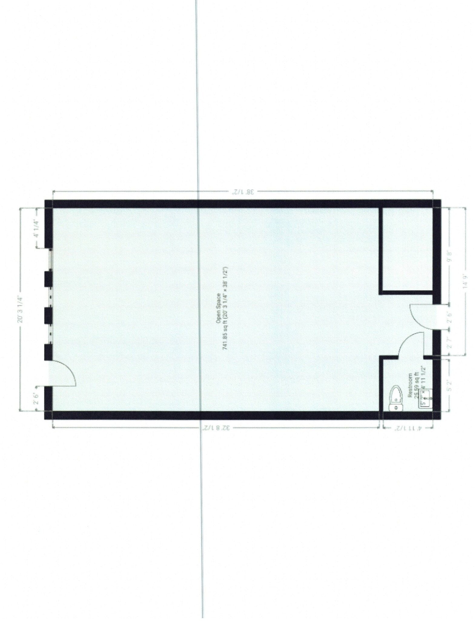 8031-8045 Euclid Ave, Munster, IN à louer Plan d’étage– Image 1 sur 1