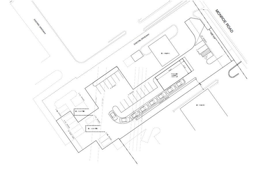 9112 Monroe, Charlotte, NC à louer - Plan de site – Image 2 sur 4