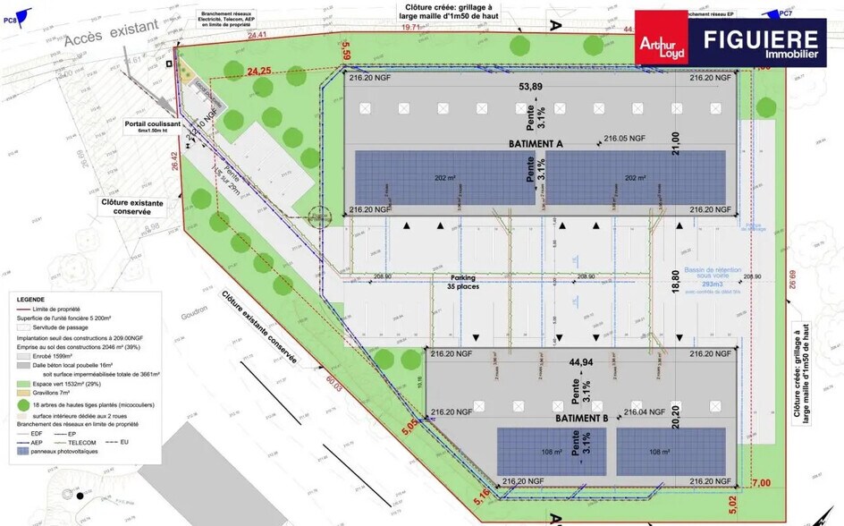 225 Avenue Georges Vacher, Rousset à louer - Plan d’étage – Image 3 sur 8