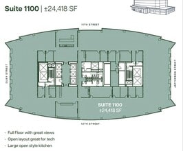 555 12th St, Oakland, CA à louer Plan d’étage– Image 1 sur 1