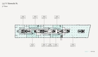 777 S Alameda St, Los Angeles, CA à louer Plan d’étage– Image 1 sur 1