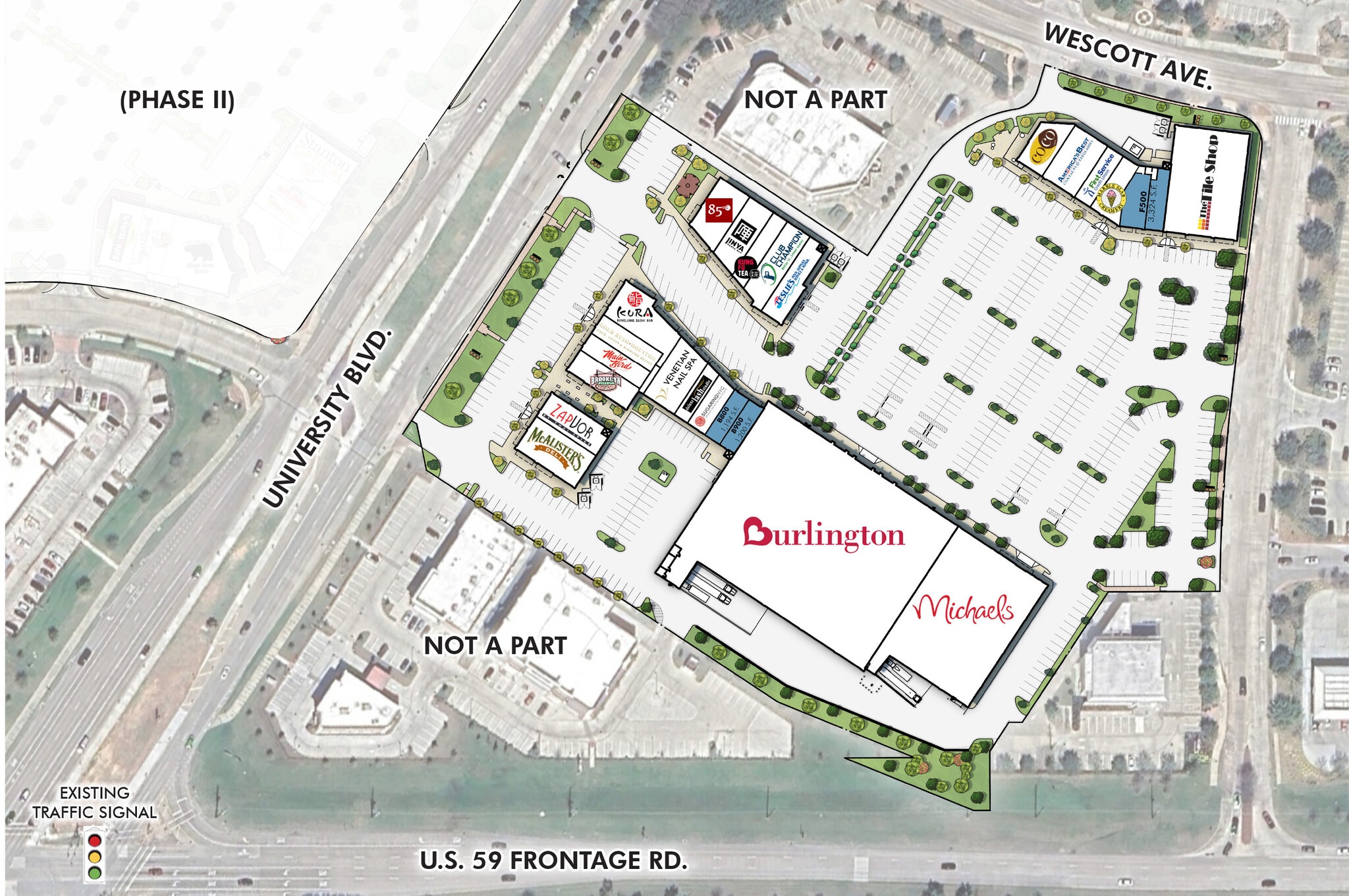 13517 University Blvd, Sugar Land, TX à louer Plan de site– Image 1 sur 1