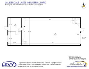 2696 NW 31st Ave, Lauderdale Lakes, FL à louer Plan d’étage– Image 2 sur 2