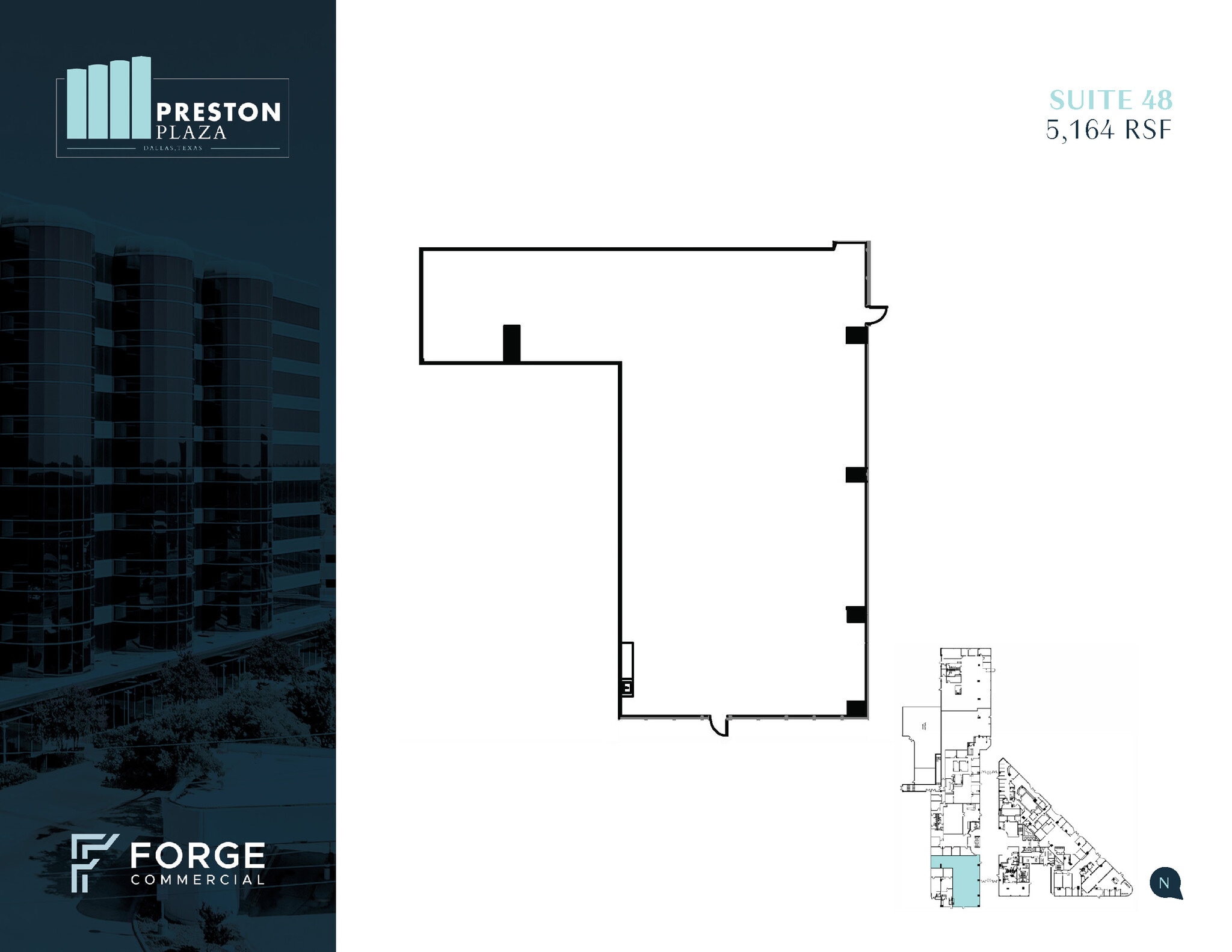 17950 Preston Rd, Dallas, TX à louer Plan d’étage– Image 1 sur 3
