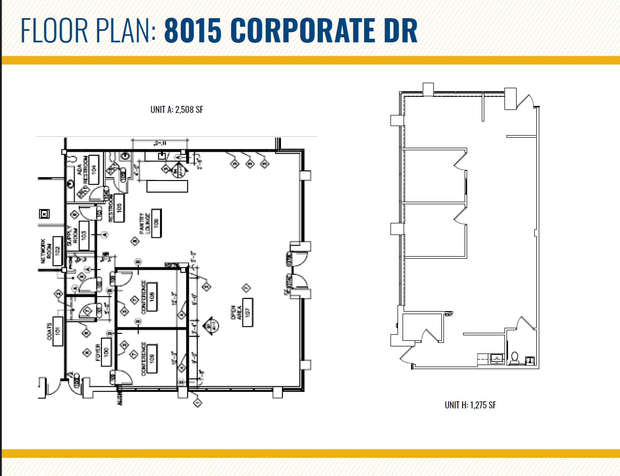 8007 Corporate Dr, Nottingham, MD à louer Plan d’étage– Image 1 sur 1