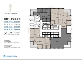 181 W Madison St, Chicago, IL à louer Plan de site– Image 2 sur 2