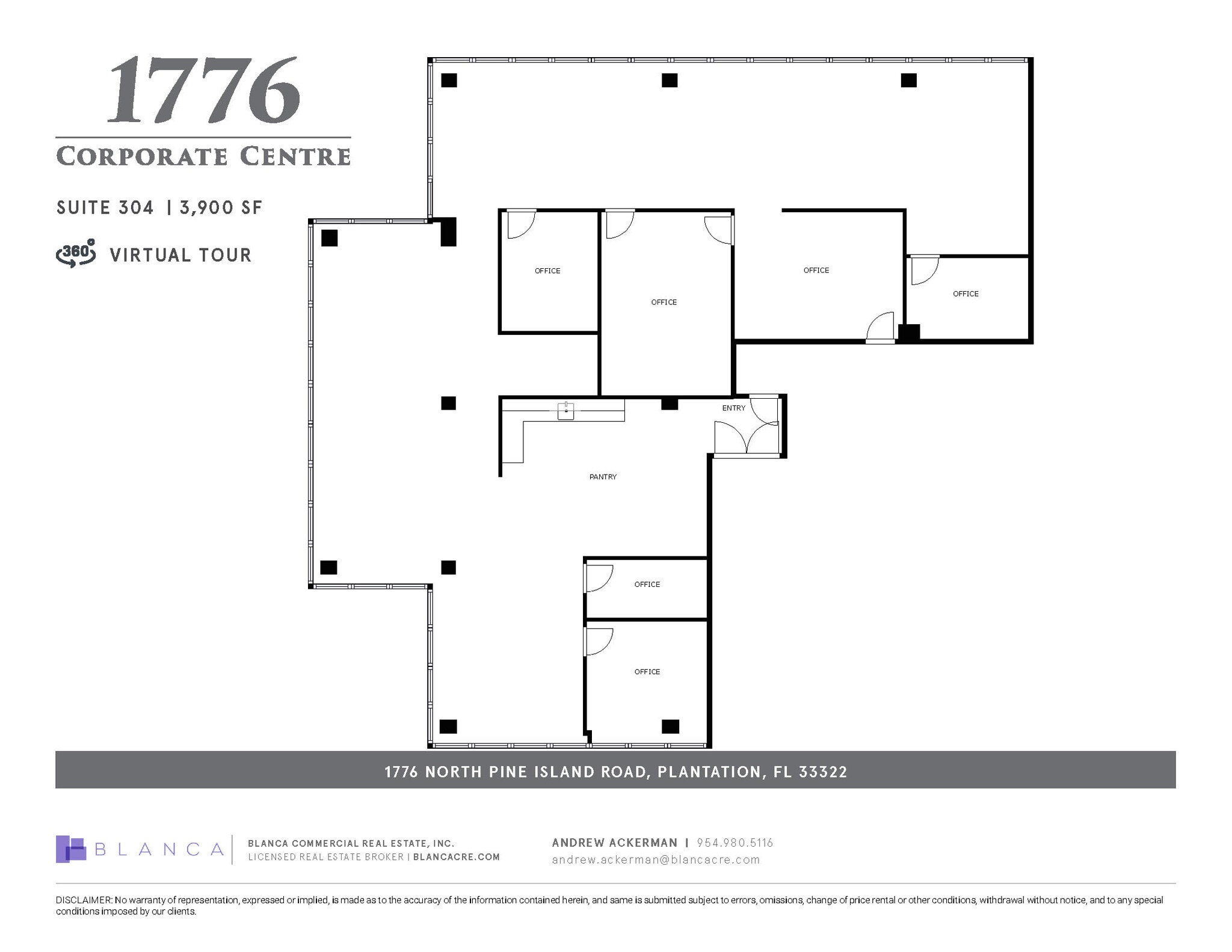 1776 N Pine Island Rd, Plantation, FL à louer Plan d’étage– Image 1 sur 1