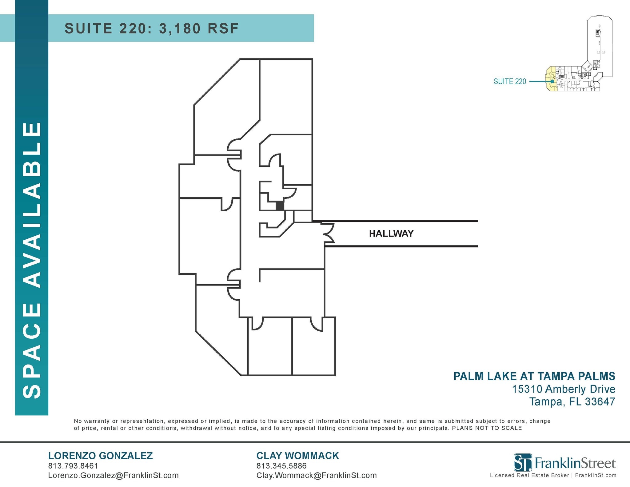 15310 Amberly Dr, Tampa, FL à louer Plan d’étage– Image 1 sur 1