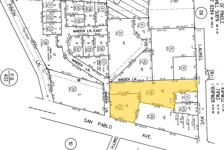 1700-1718 San Pablo Ave, Pinole, CA à louer - Plan cadastral – Image 2 sur 7