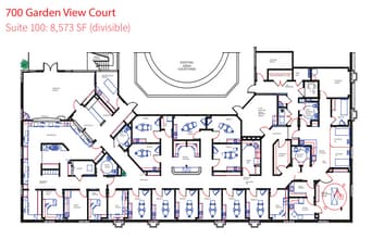 700 Garden View Ct, Encinitas, CA à louer Plan d’étage– Image 1 sur 1