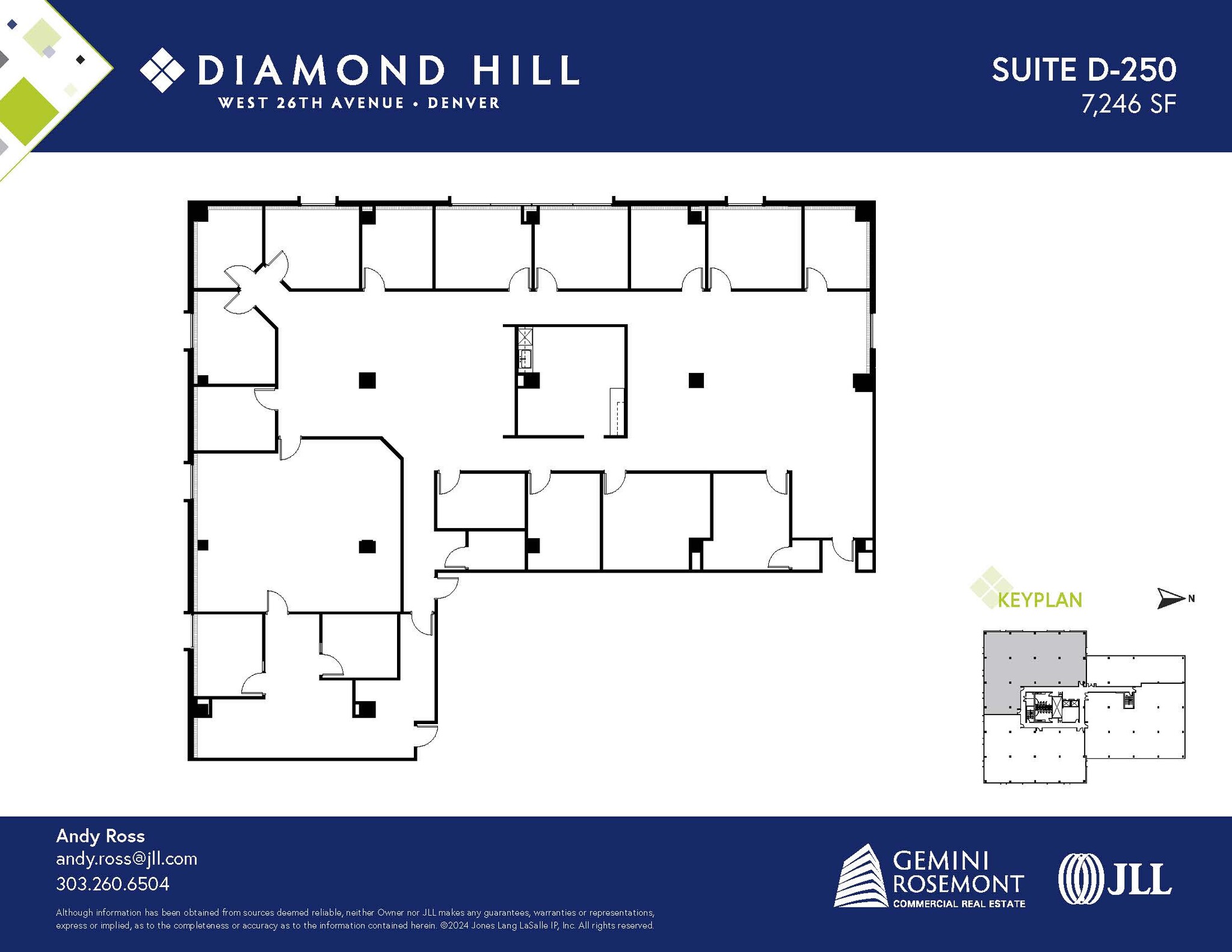 2490 W 26th Ave, Denver, CO à louer Plan d’étage– Image 1 sur 2