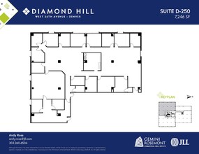 2490 W 26th Ave, Denver, CO à louer Plan d’étage– Image 1 sur 2
