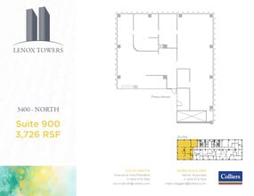 3400 Peachtree Rd NE, Atlanta, GA à louer Plan d’étage– Image 1 sur 1