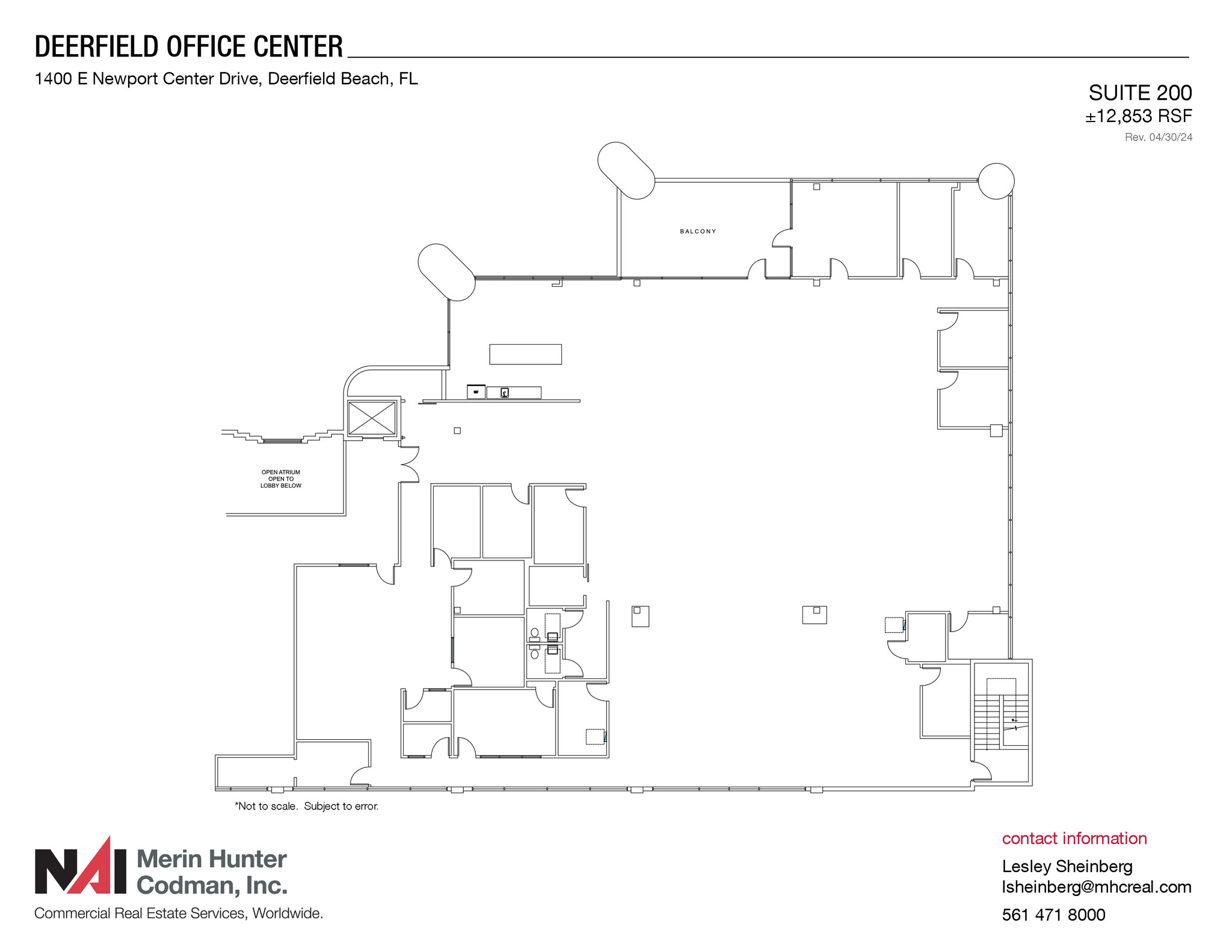 1400 E Newport Center Dr, Deerfield Beach, FL à louer Plan d’étage– Image 1 sur 1