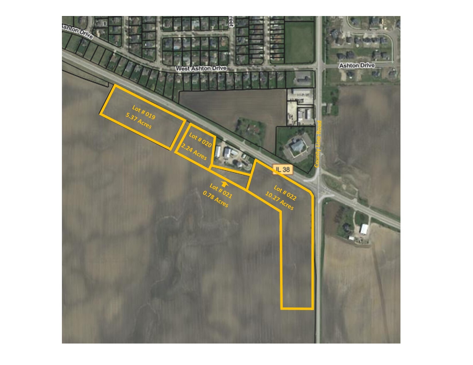 TBD SE Corner of Route 38 & County Line Road, Maple Park, IL à vendre Photo principale– Image 1 sur 2
