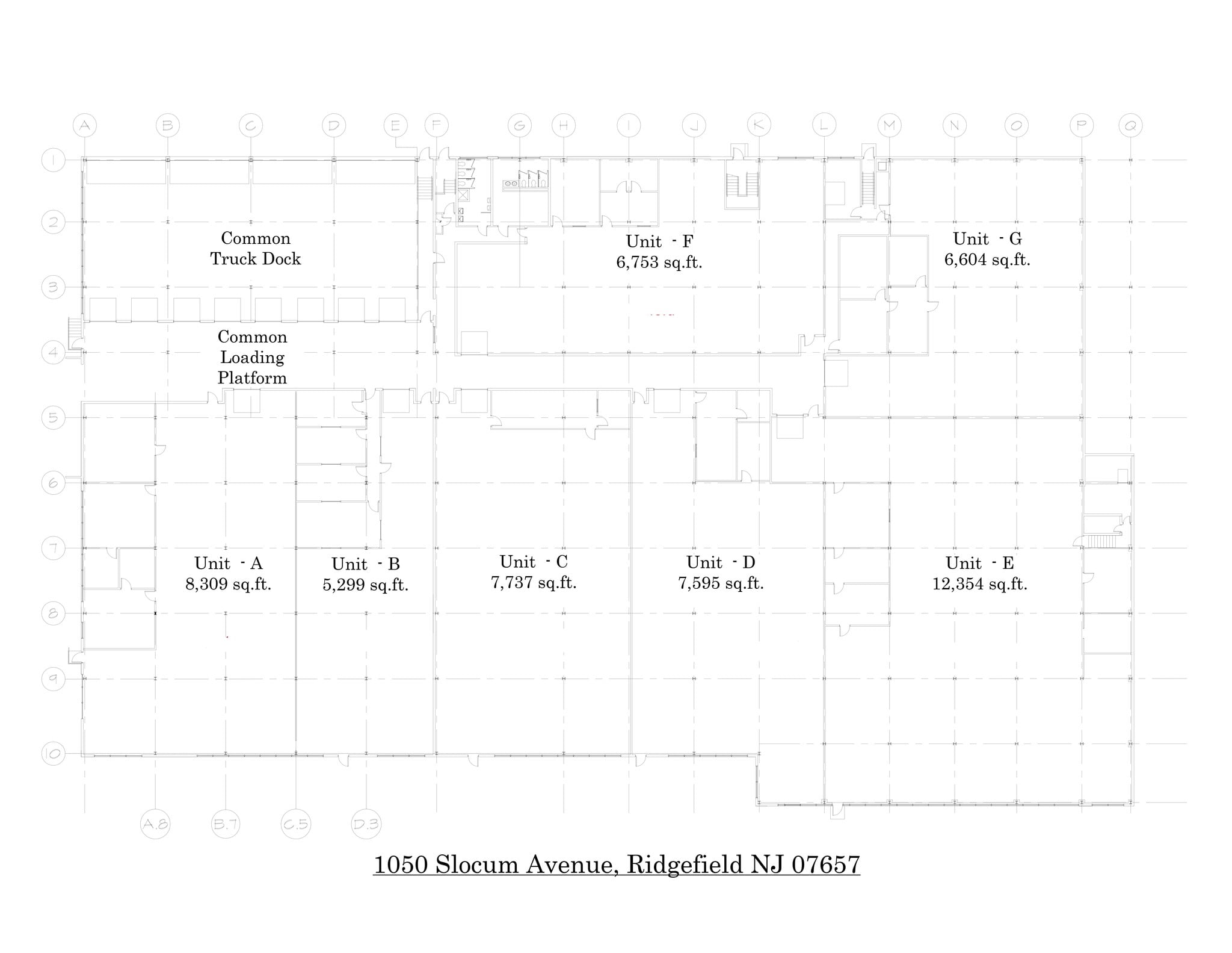 1050 Slocum Ave, Ridgefield, NJ à louer Plan de site– Image 1 sur 1
