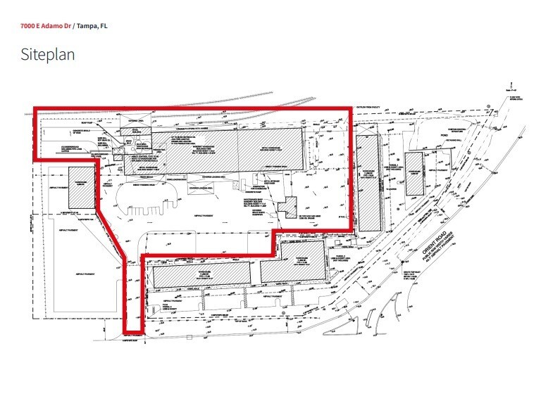 7000 E Adamo Dr, Tampa, FL à louer - Plan de site – Image 3 sur 3