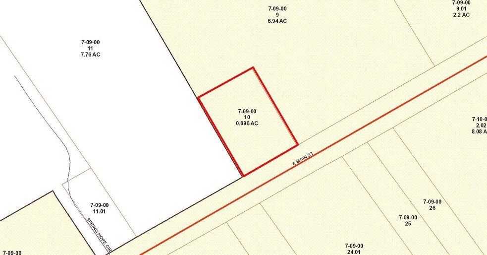 2720-2724 E Main St, Spartanburg, SC à louer - Plan cadastral – Image 2 sur 6