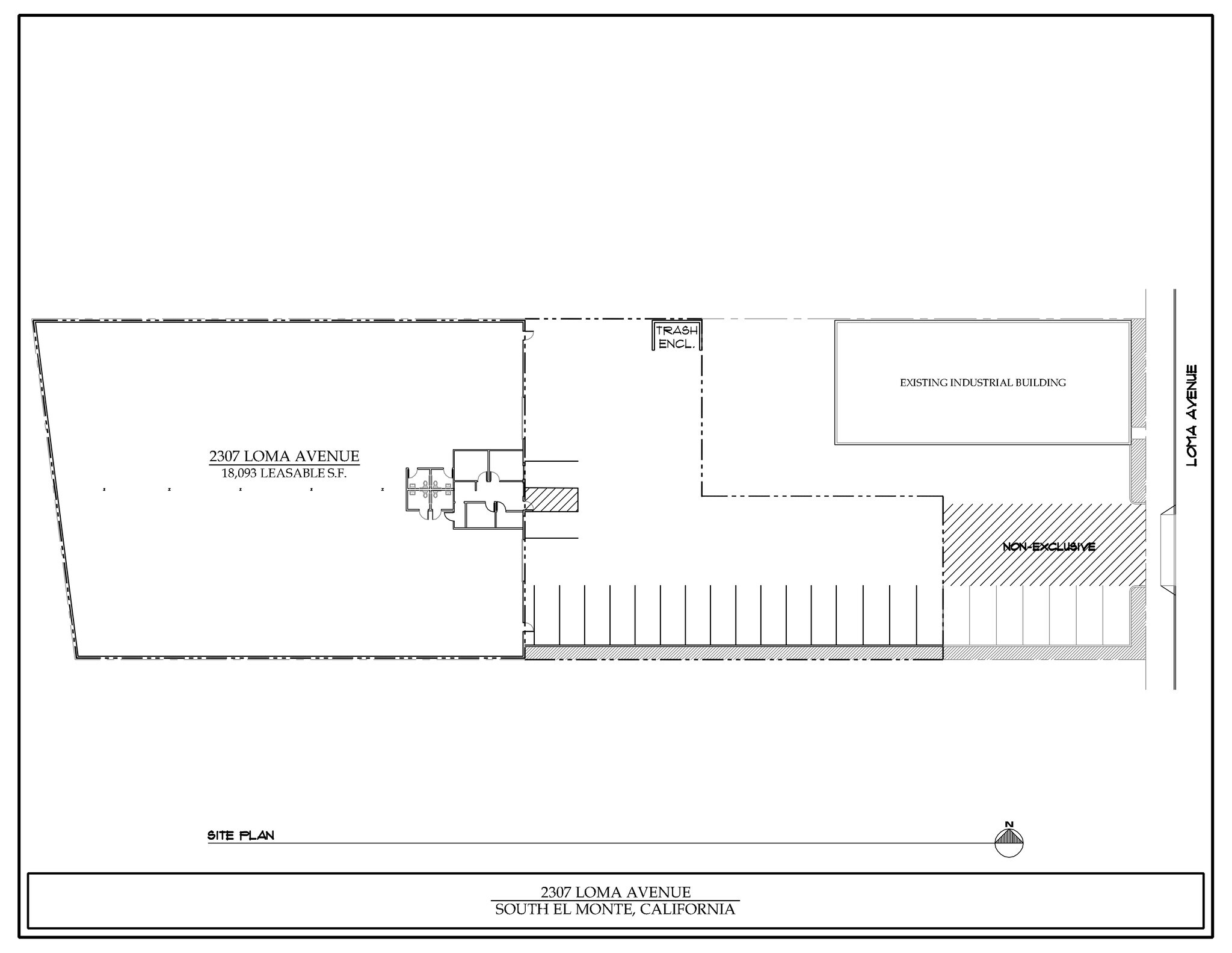 2307 N Loma Ave, South El Monte, CA à louer Plan de site– Image 1 sur 2