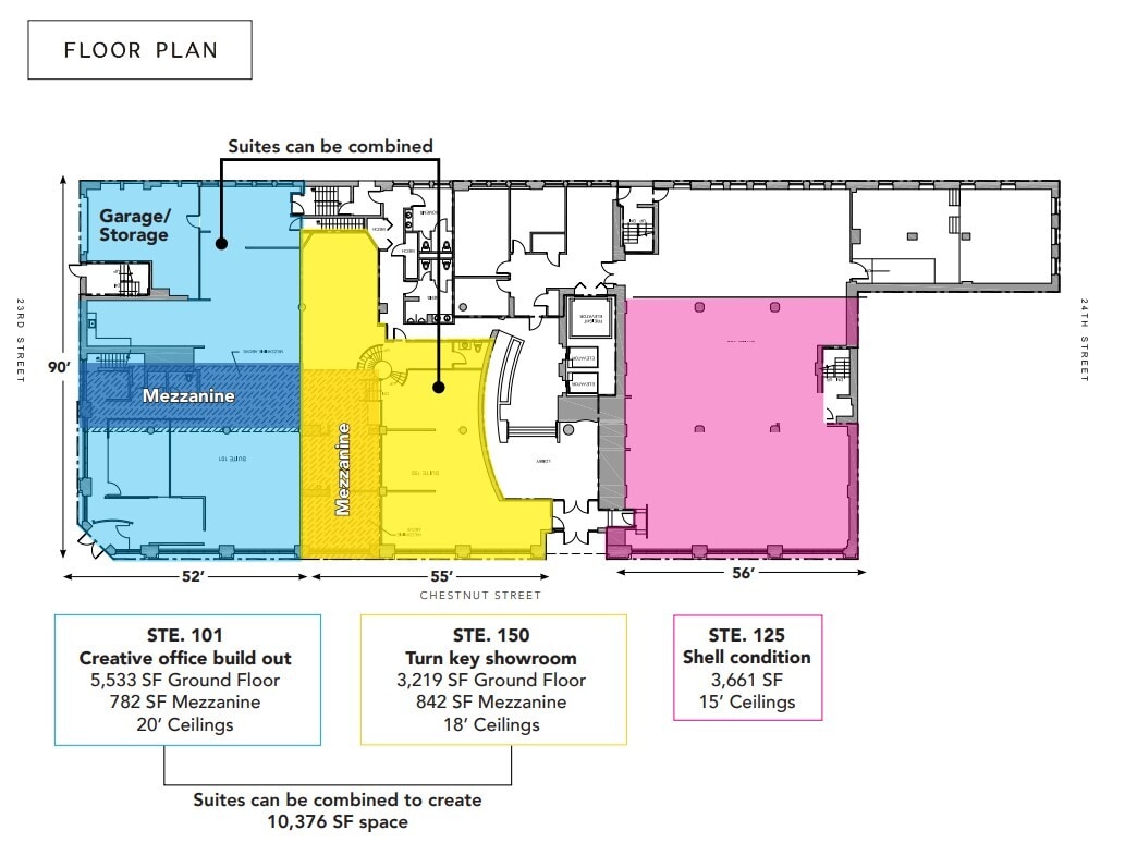 2300 Chestnut St, Philadelphia, PA à louer Plan d’étage– Image 1 sur 1