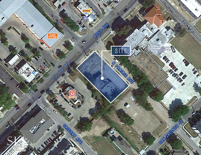 Ross Ave & N Prairie Ave, Dallas, TX à louer - Aérien – Image 3 sur 7