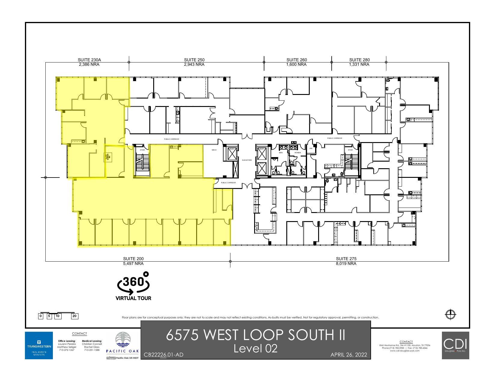 6575 West Loop South, Bellaire, TX à louer Plan d’étage– Image 1 sur 1