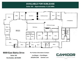 9089 E Bahia Dr, Scottsdale, AZ à louer Plan d’étage– Image 2 sur 2