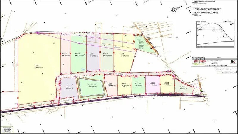 Boulevard Du Grand Castaing, Muret à vendre Plan de site– Image 1 sur 3