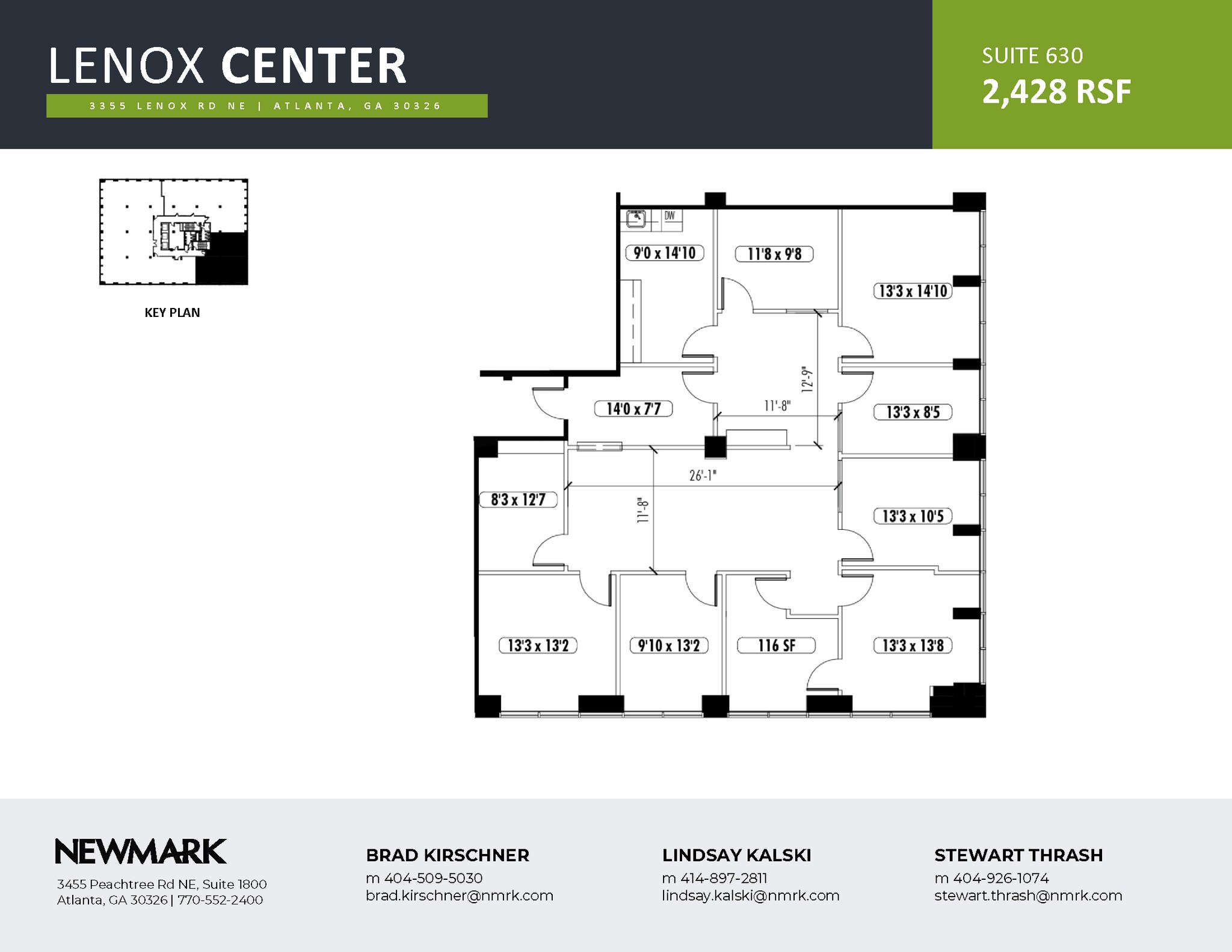 3355 Lenox Rd NE, Atlanta, GA à louer Plan d’étage– Image 1 sur 1