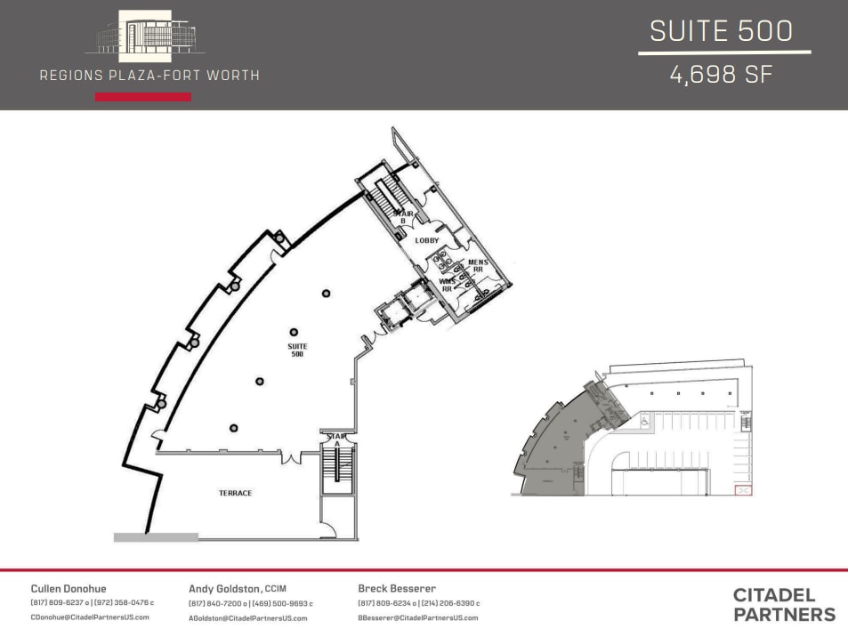 3017 W 7th St, Fort Worth, TX à louer Plan d’étage– Image 1 sur 1