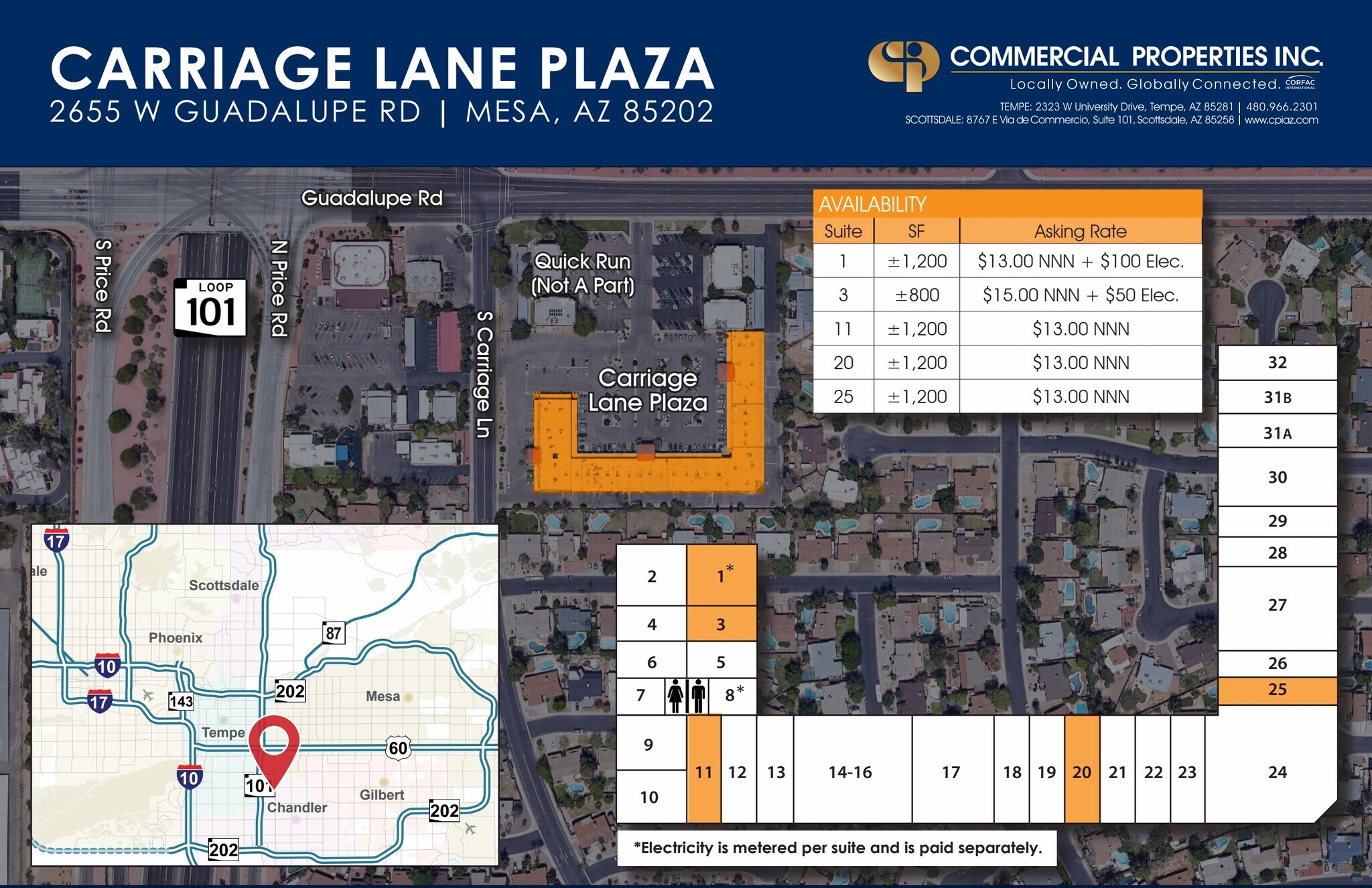 2655 W Guadalupe Rd, Mesa, AZ à louer Plan de site– Image 1 sur 1