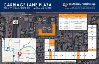 2655 W Guadalupe Rd, Mesa, AZ à louer Plan de site– Image 1 sur 1