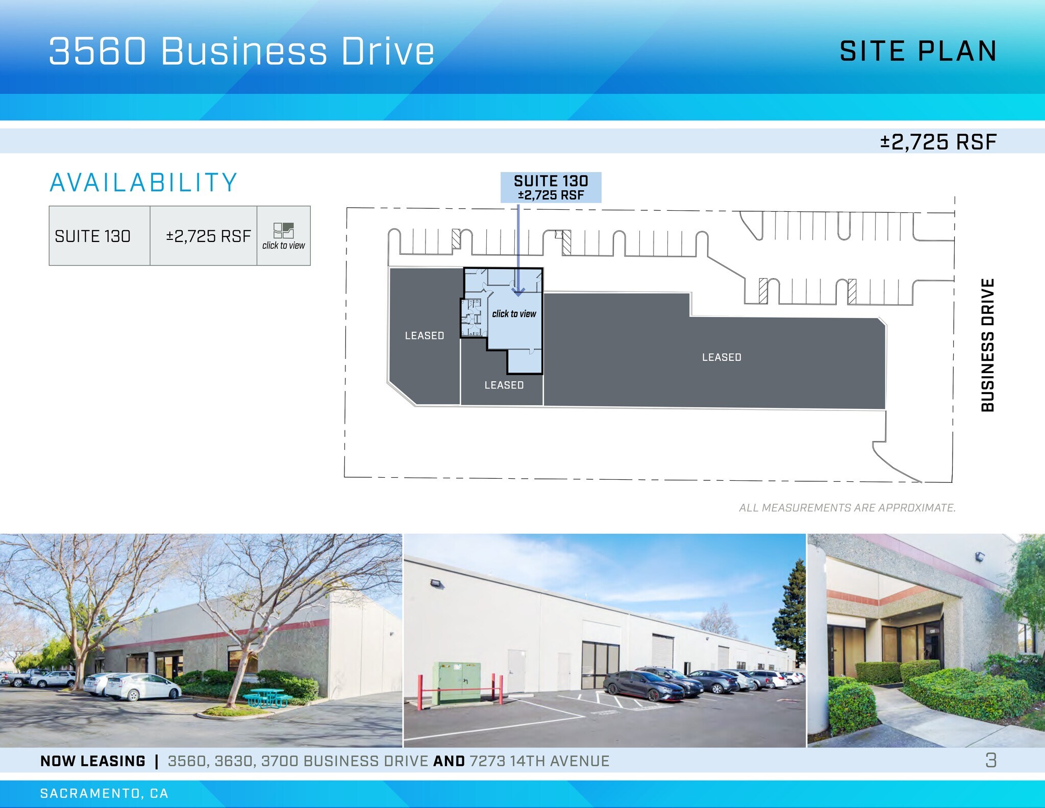 3700 Business Dr, Sacramento, CA à louer Plan de site– Image 1 sur 1