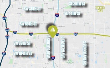 8009 S I 35 Service Rd, Oklahoma City, OK - Vue aérienne  vue de carte