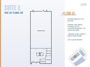 1670 Las Plumas Ave, San Jose, CA à louer Plan d’étage– Image 1 sur 1
