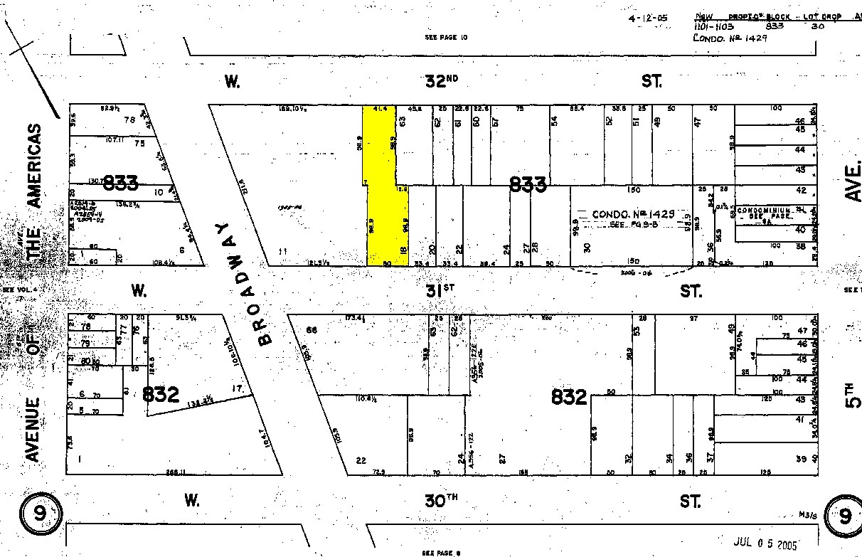 39-41 W 31st St, New York, NY à louer Plan cadastral– Image 1 sur 8