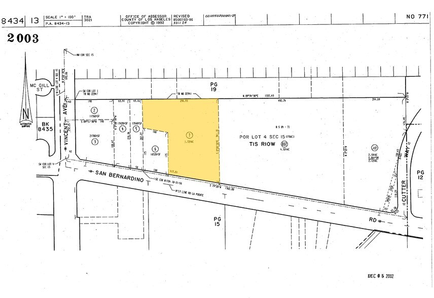 1611-1635 W San Bernardino Rd, Covina, CA à louer - Plan cadastral – Image 2 sur 10