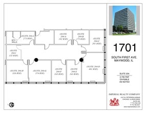 1701 S 1st Ave, Maywood, IL à louer Plan de site– Image 1 sur 1