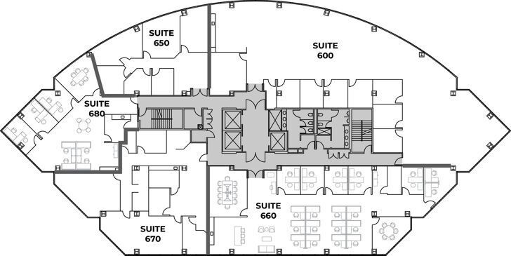 4660 La Jolla Village Dr, San Diego, CA à louer Plan d’étage– Image 1 sur 1