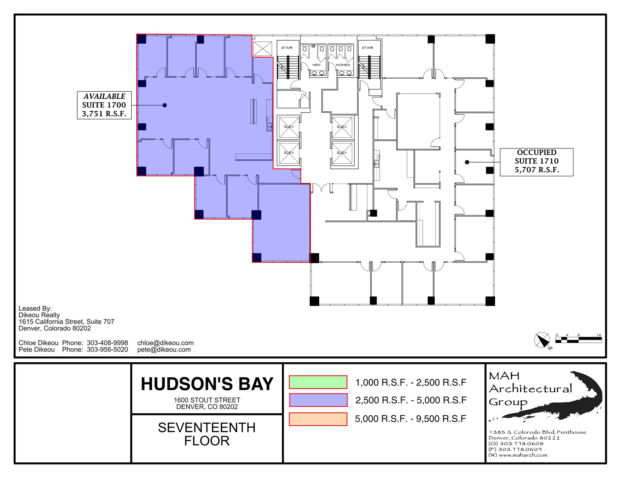1600 Stout St, Denver, CO à louer Plan de site– Image 1 sur 1
