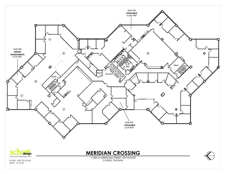 11590 N Meridian St, Carmel, IN à louer - Plan de site – Image 1 sur 3
