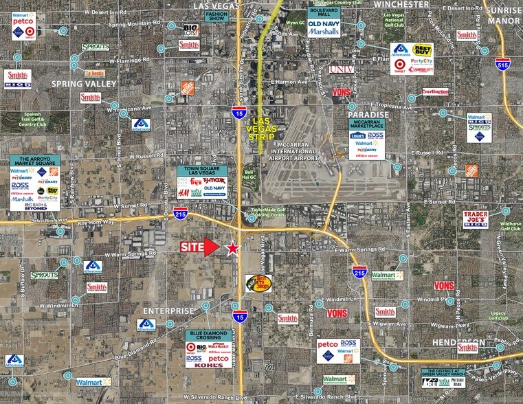 7265 Dean Martin Dr, Las Vegas, NV à louer - Plan de site – Image 2 sur 4