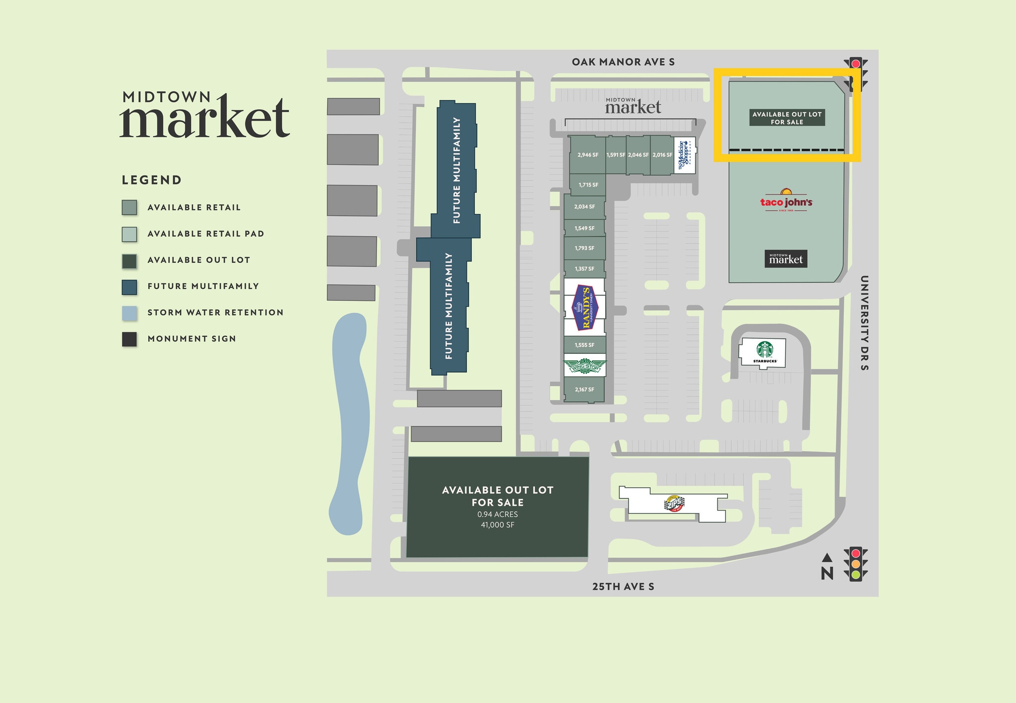 2253 S University Dr, Fargo, ND à vendre Plan de site– Image 1 sur 2