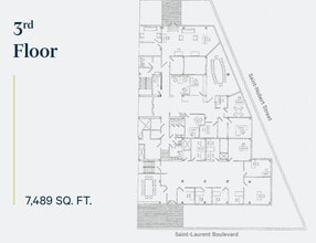 2095-2101 Boul Saint-Laurent, Montréal, QC à louer Plan d’étage– Image 1 sur 1