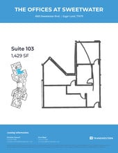 4675 Sweetwater Blvd, Sugar Land, TX à louer Plan d’étage– Image 1 sur 1