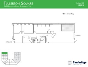7420 Fullerton Rd, Springfield, VA à louer Plan d’étage– Image 1 sur 1