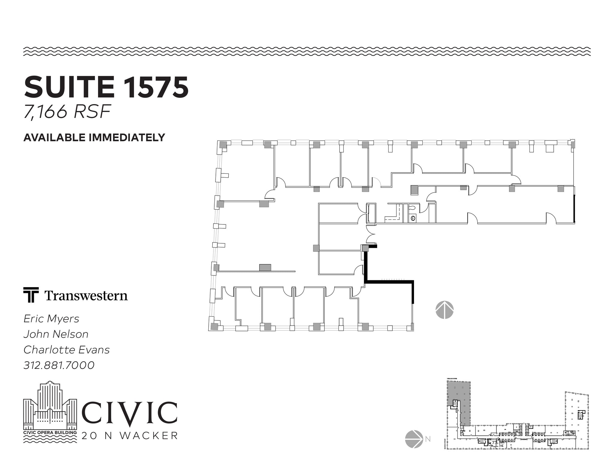 20 N Wacker Dr, Chicago, IL à louer Plan d’étage– Image 1 sur 1