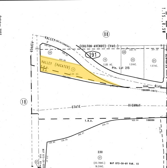 1550 W Valley Blvd, Colton, CA à louer - Plan cadastral – Image 3 sur 6