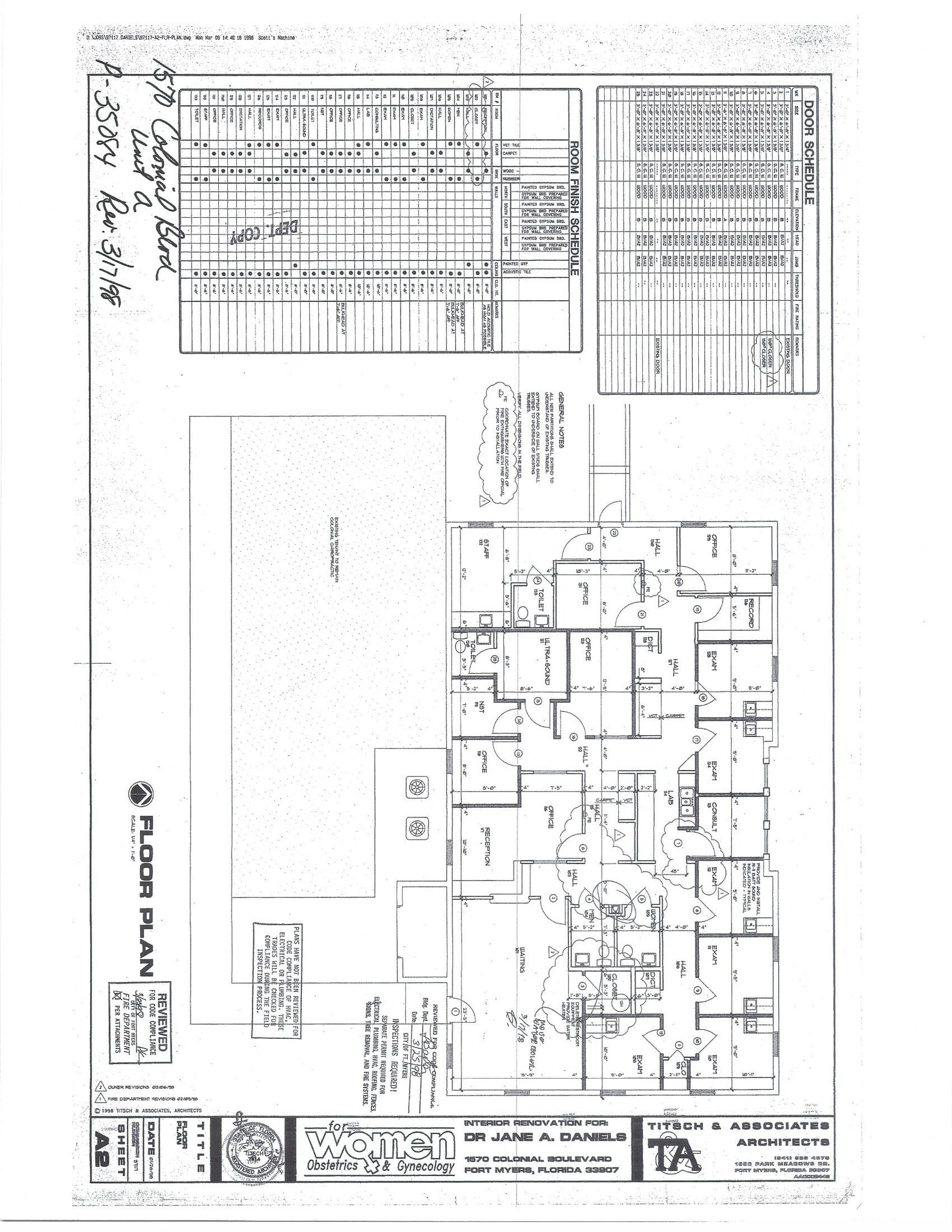 1570 Colonial Blvd, Fort Myers, FL à louer Plan d’étage– Image 1 sur 2